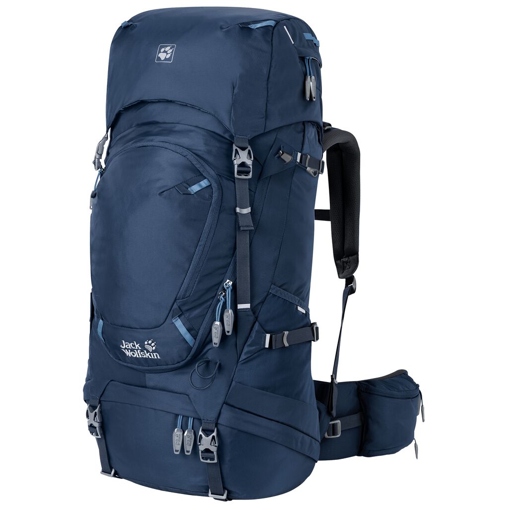 Jack Wolfskin HIGHLAND TRAIL 45 Női Trekking Hátizsák Sötét Sötétkék - HUXOEB-380